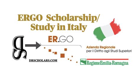 ergo scholarship italy 2024 document.